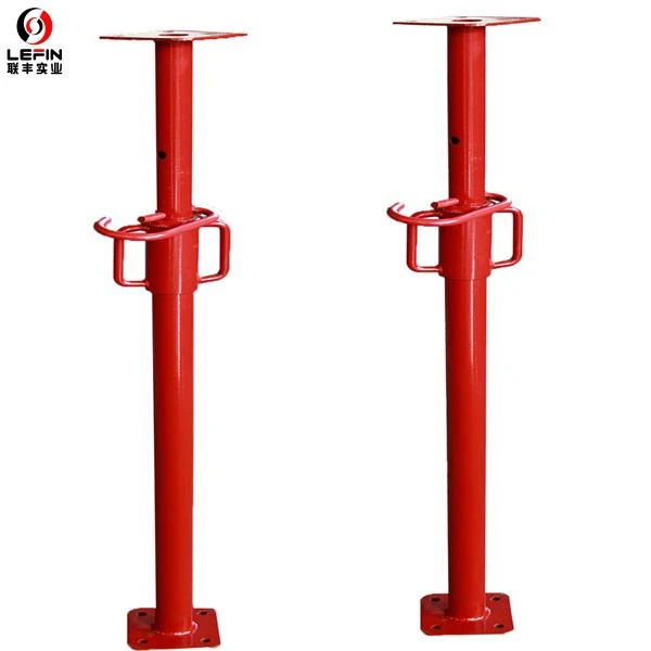 Red Painted Steel Props