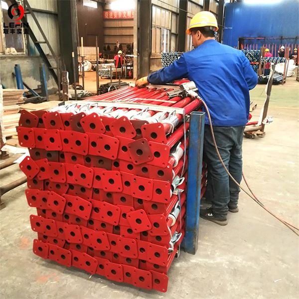 Red Painted Steel Props