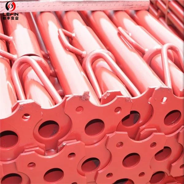 Red Painted Steel Props